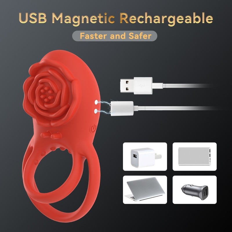 Remote Couples Vibrator Penis Ring 8 Modes Clitoral Stimulator Adult Toy gallery