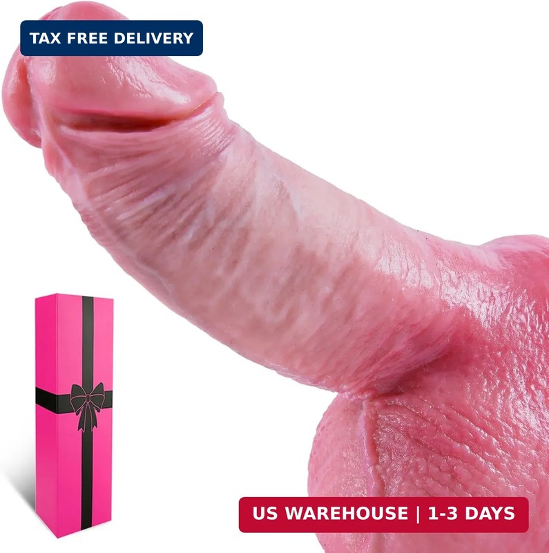 6 Inch Realistic Beginner Small Dildo with Strong Suction Cup, 5&Prime; Short Curved S