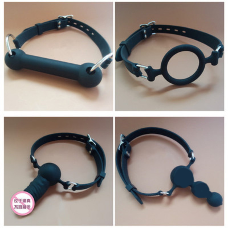 Open Mouth Gag Stuffed Plug Oral Fixation Restraint Fixation Adult Bondage SM