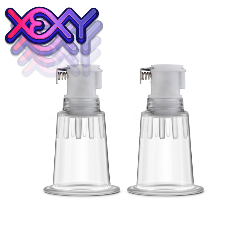 Nipple & Clit Pumping Cylinders 2 Pack (1&Prime;) Mens Womens Adult Sex Toy XEXY