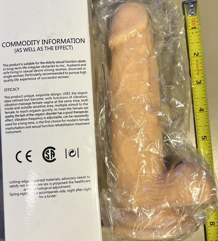 J.B - SIMULATION OF PENIS - 7" FLESH Color DILDO with SUCTION CUP ADULT SEX TOY gallery