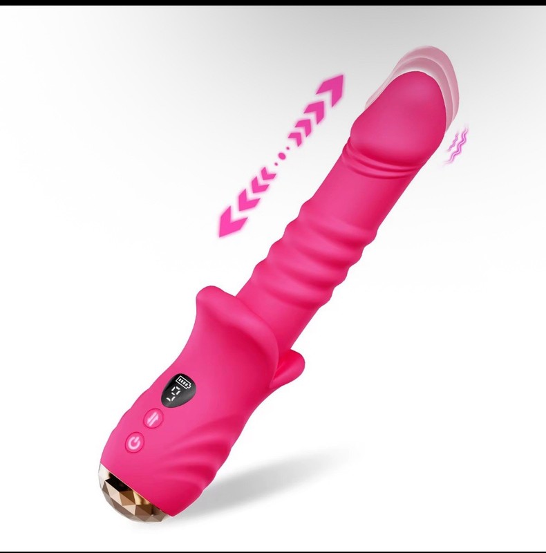 Consolador de empuje juguete sexual, vibrador de punto G para mujer con 9 modos