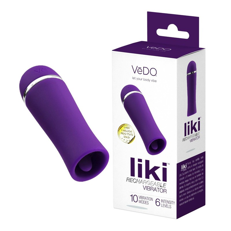 VeDO LIKI Rechargeable Flicker Vibe – Deep Purple