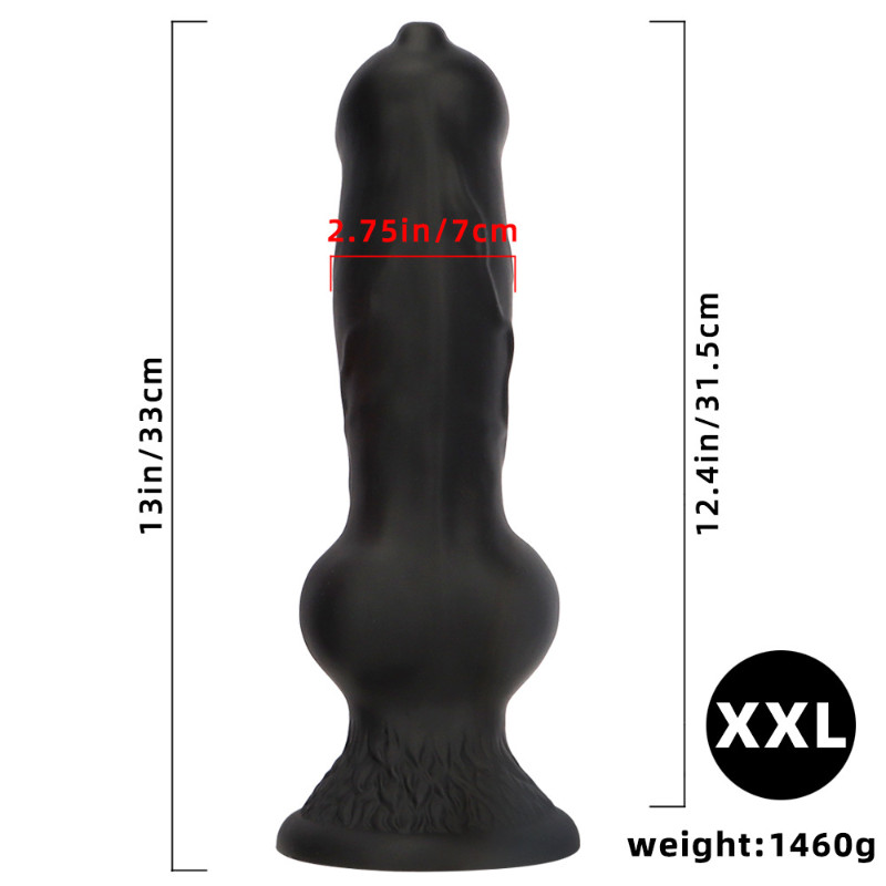Black XXL Realistic Huge Knot Dildo Thick Penis Large Dildos Anal Plug Sex Toys