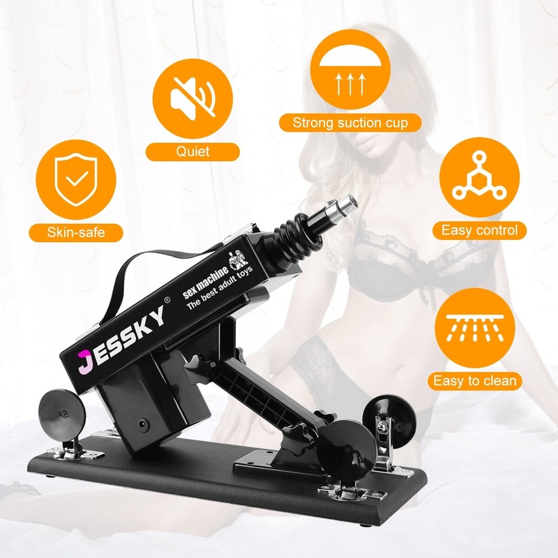 Sex Machine Multispeed Adjustable Thrusting w/ Extension Rods 5 Big Dildos Sex gallery