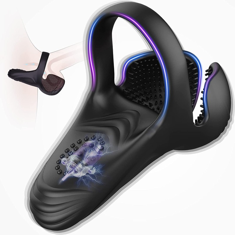 Cock Ring Anal Butt Plug Vibrator Male Prostate Massager Penis Sex Toys For Men