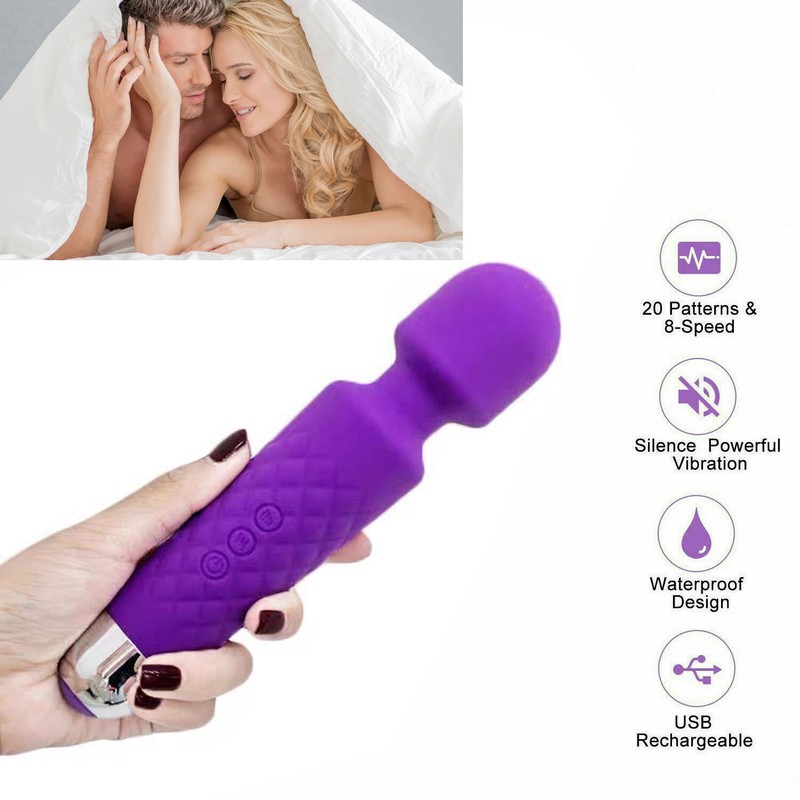 Multi-Speed Cordless Massager Wand Vibrating Massage Full Body Therapy Sex Toys gallery