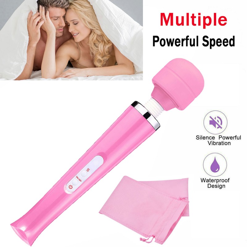 Multi-Speed Wired Magic Massager Wand Personal Full Body Vibrating Therapy Motor