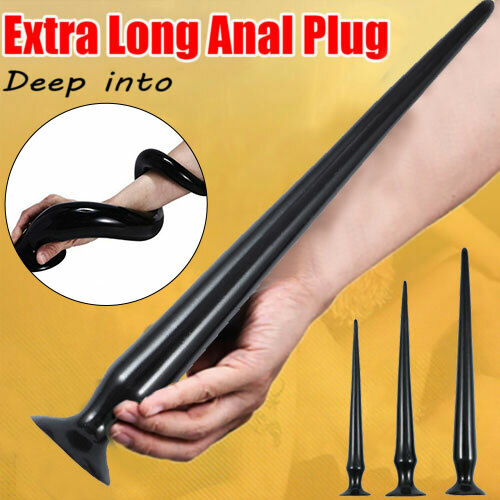 Super Long Butt Plug Huge Flexible Anal Dildo Suction-Cup Sex Toy for Men Women gallery