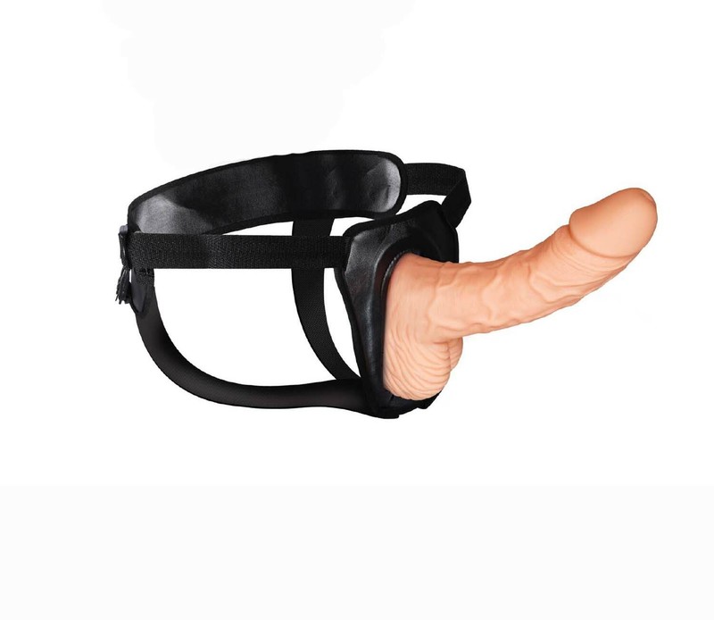 Erection Assistant Adjustable Hollow Strap-On For Him or Her Realistic Dildo