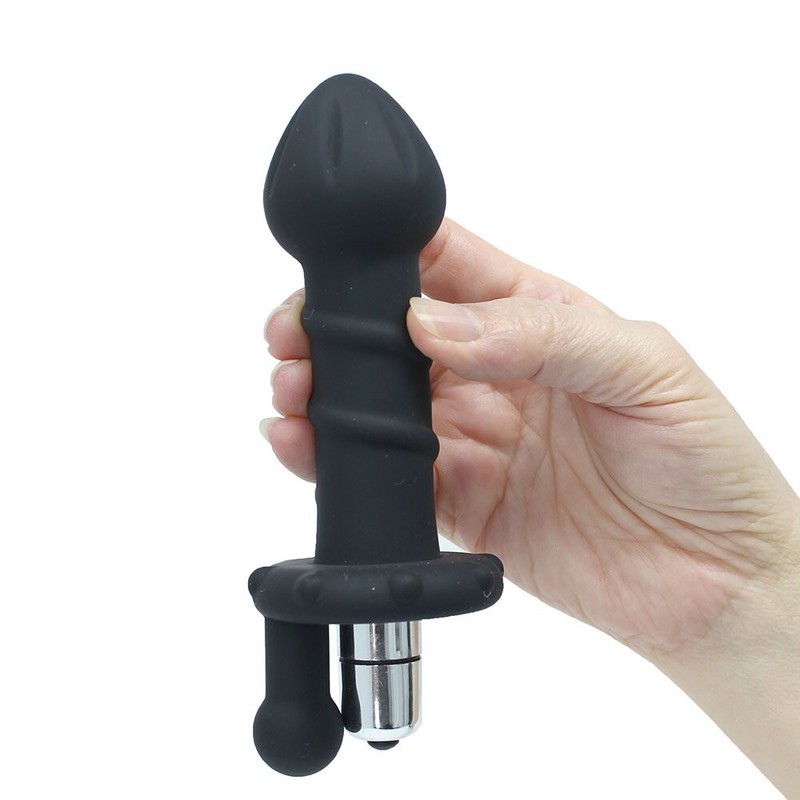 Silicone Spiral Rotator G-spot Anal Butt Plug Dildo Vibrator Prostate Massager gallery