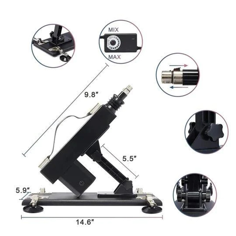 Powerful Love Sex Machine with 2 Extension Rod&Realistic toy gallery