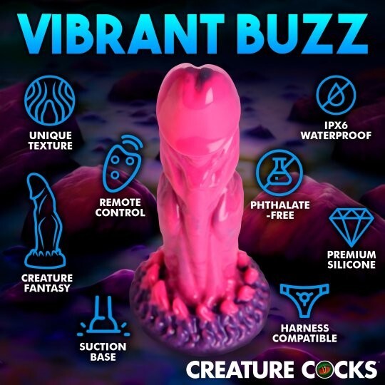 Xenox Vibrating Silicone Dildo with Remote gallery