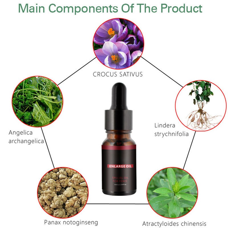 100% Natural Men Penis Enlarger Increase Enlargement Essential Oil Growth XXL gallery