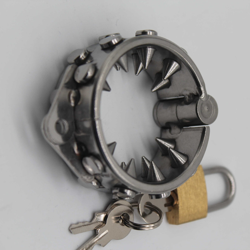 Male Spike Ball Stretcher Cock Ring Scrotum Penis Stretcher Chastity Sex Toys US