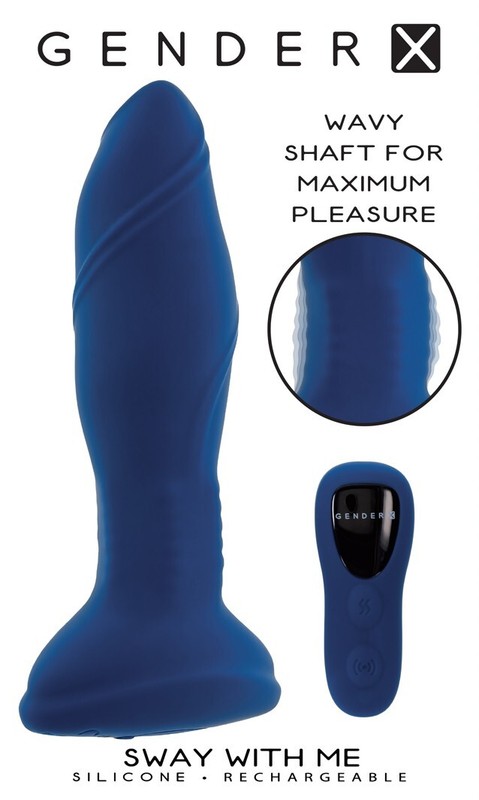 Evolved Gender X Sway With Me Blue – Silicone Anal Plug Vibrator
