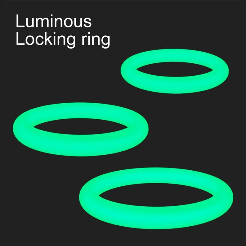 COCK-RINGS | Glow in the dark | Male Enhancement | 3 PACK | FAST SHIPPING