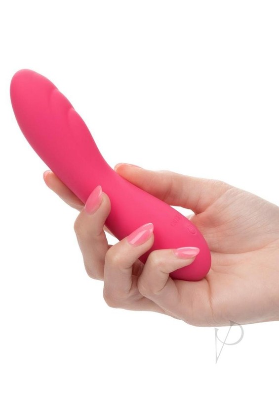 Liquid Silicone Pixies Ripple Rechargeable Vibrator - Pink gallery