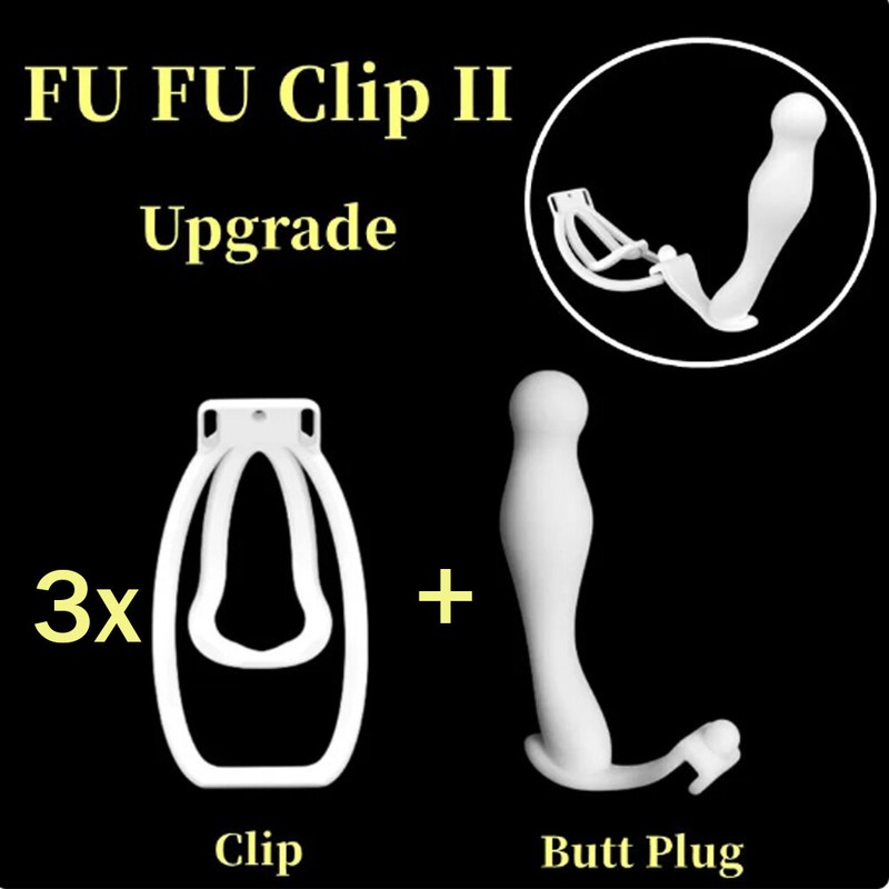 Fufu Clip Sissy Male Mimic Female Chastity Device Training Clip Cage Panty Belt