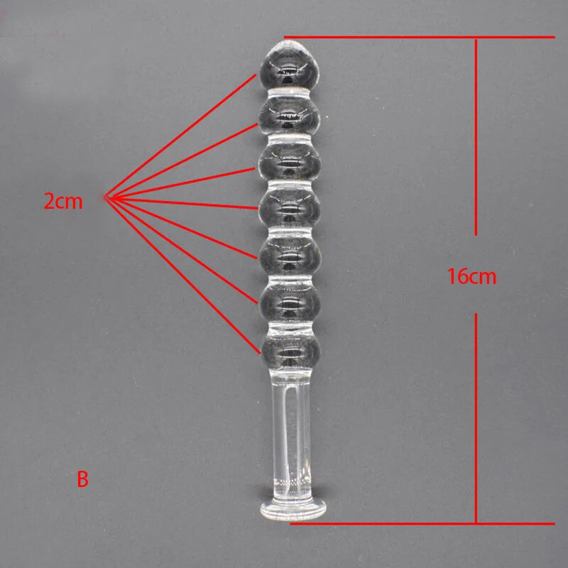 Glass Butt Plug G-Spot Sex Toy for Men Women Anal Masturbation Adult Unisex