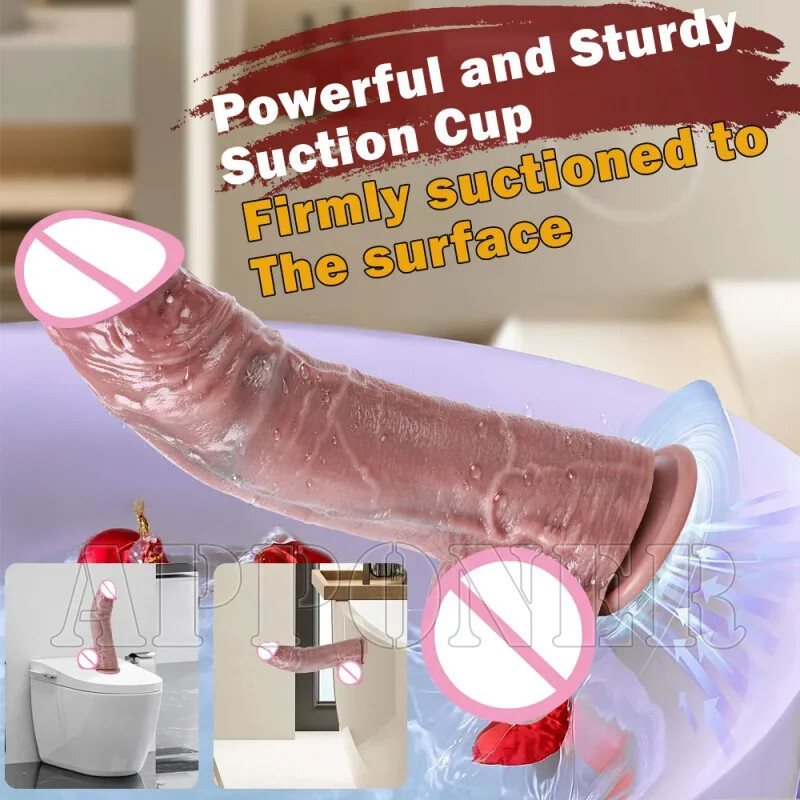 Realistic Dildo Penis Butt Plug Skin Feeling Sex Toys Big Penis With Suction Cup gallery
