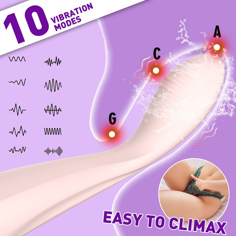 Multispeed Clit Vibrator Curved Bullet G-Spot Dildo Clitoris Massager Sex Toy gallery