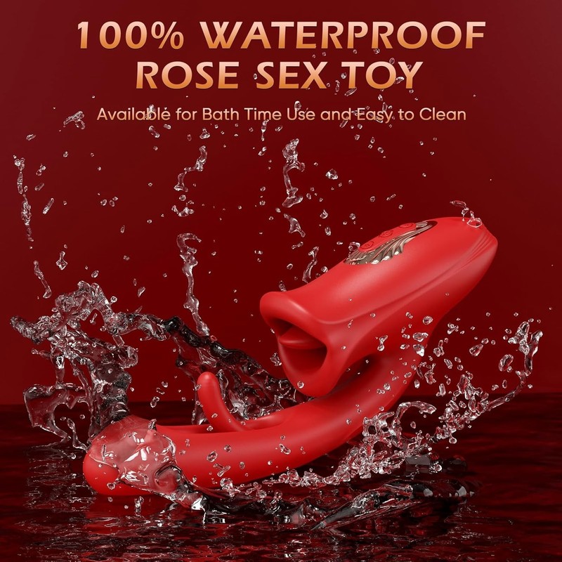 3D Textured Silicone Vibrator with 9 Licking Functions for Enhanced Stimulation gallery