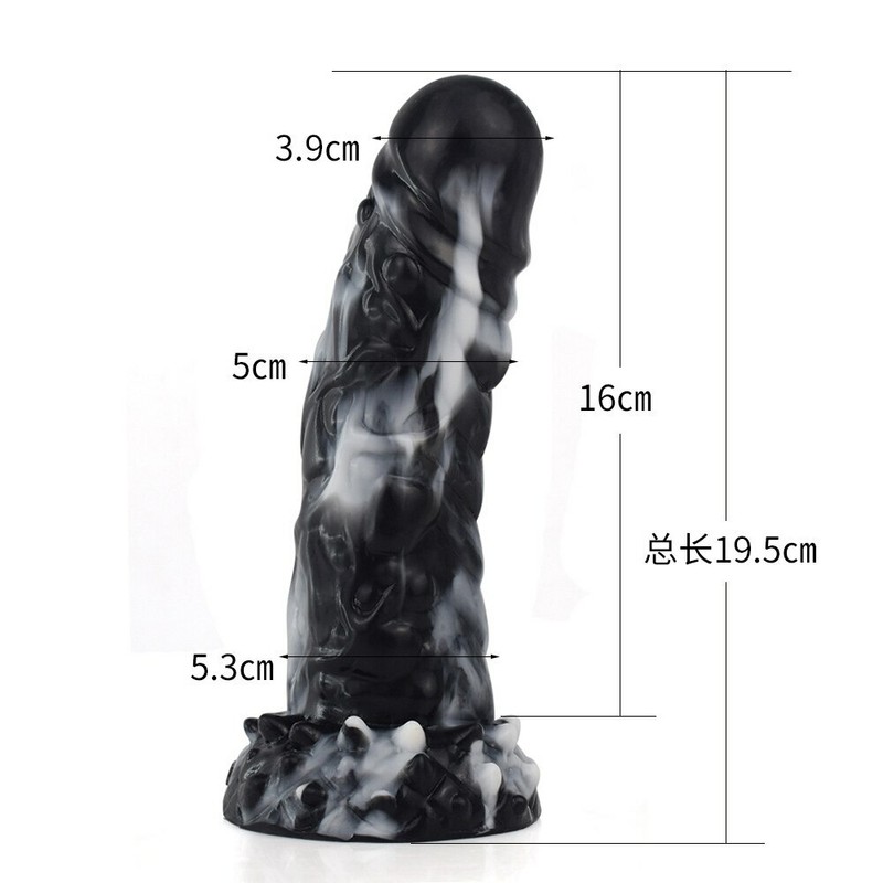 Soft Black Dildo Suction Cup Vagina Masturbation Penis G-spot Stimulate Sex Toys
