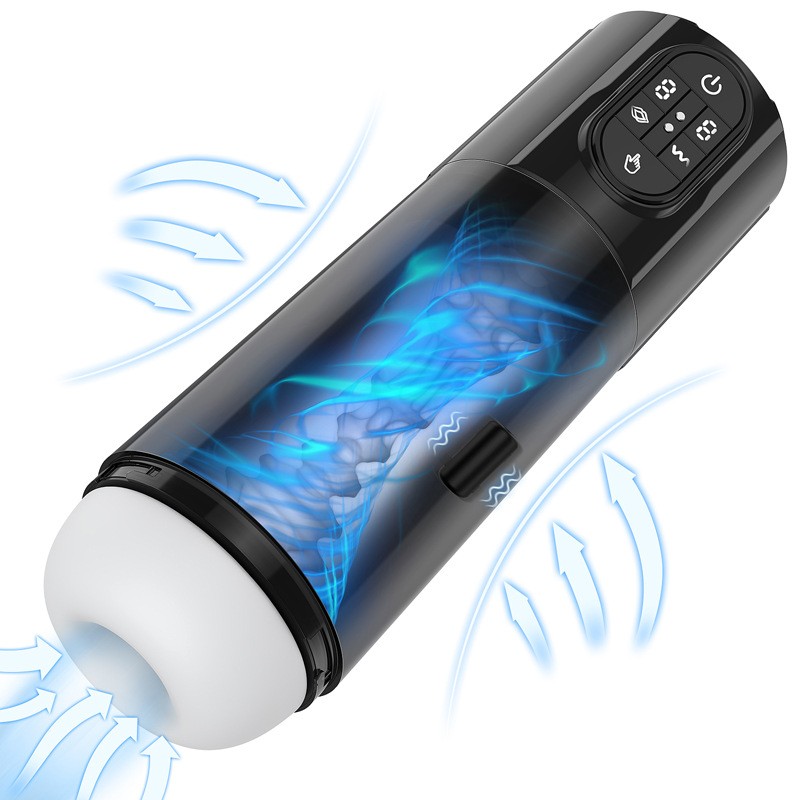 9-frequency vibration waterproof airplane cup for adult men's masturbation toy gallery