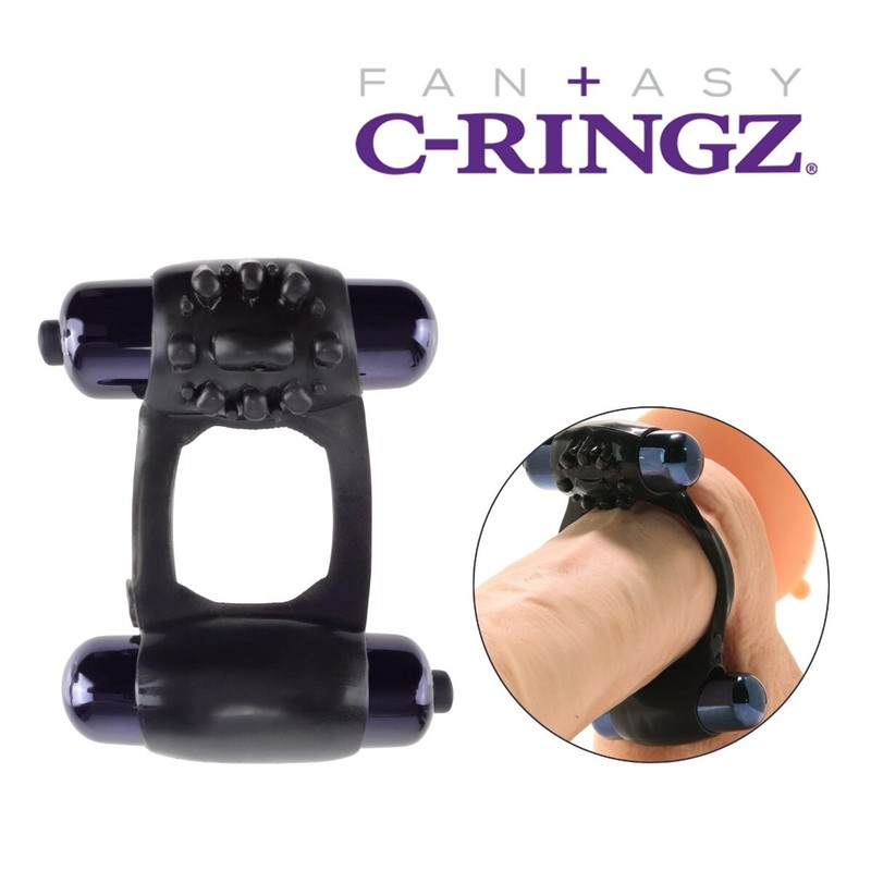 Dual Motor Vibrating Male Penis Erection Enhancer Cock Ring Sex-toys for Couples