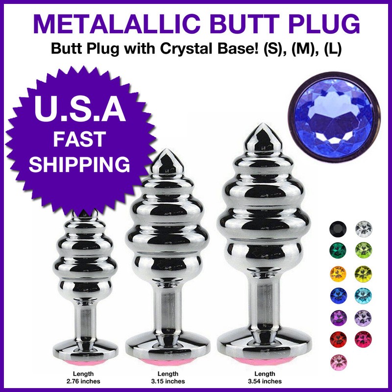 Anale Butt Plug Acciaio inossidabile Hot Jeweled Metal Random Stopper Orgasm Gsp