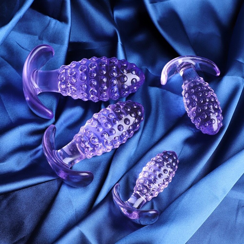 Anal Trainer Beginner Kit Set Butt Plugs Dildo Beads Massager Women Men Sex Toys gallery