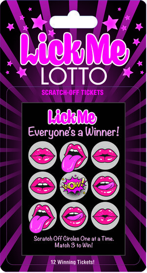 Lick Me Lotto Scratch Off Tickets (12 Per Pack)