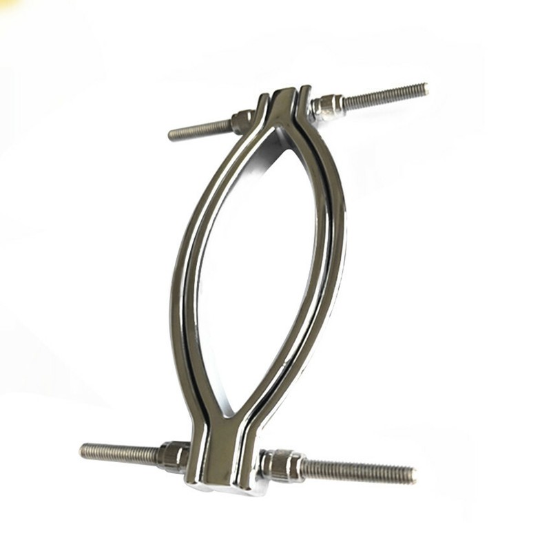 Women Briefs Lock Chastity Belt Strap-on clamp clip Panties Metal SM intimate gallery