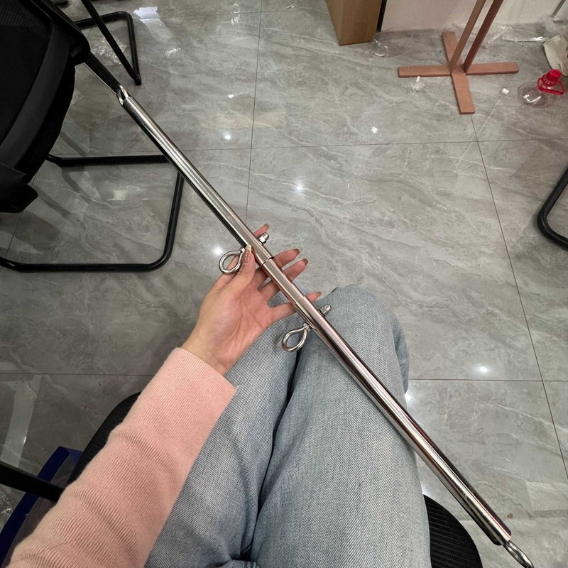 Adjustable Metal Leg Separate Bar for Open Leg Bondage Slave Handcuffs Sex Toys gallery