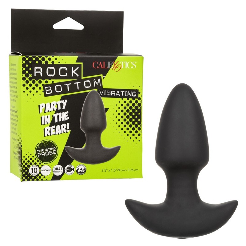 Cal Exotics Rock Bottom Vibrating Thrusting Probe Black – Anal Butt Vibe