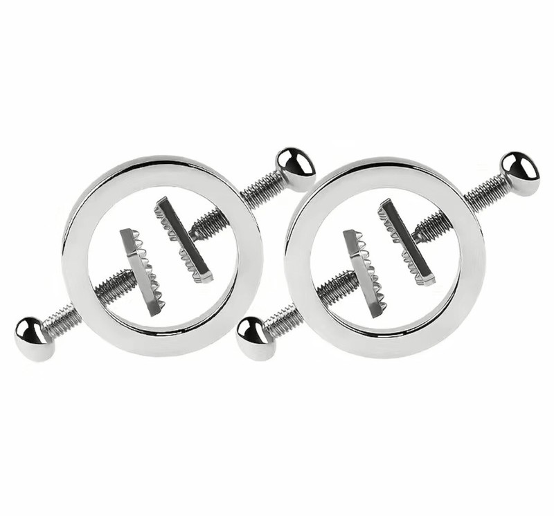 Metal Nipple Clamps Breast Clit Pussy Clips Torture Slave Fetish Sex Toys NEW