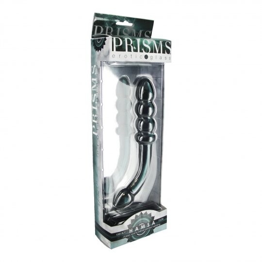 Hamsa Glass Dildo - Smoky Jade gallery