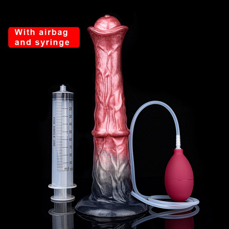 Long Ejaculation Penis Squirting Dildo Silicone Penetration Anal Plug Sex Toys