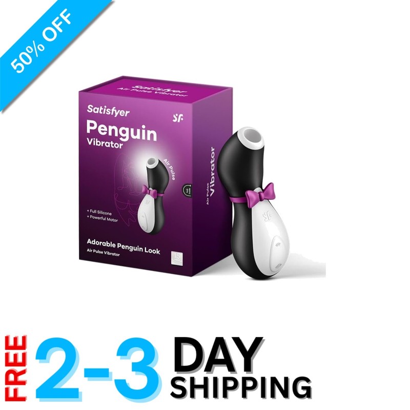 Penguin Vibrator – Luxurious Clitoral Stimulation Tool for Women (Black/White)