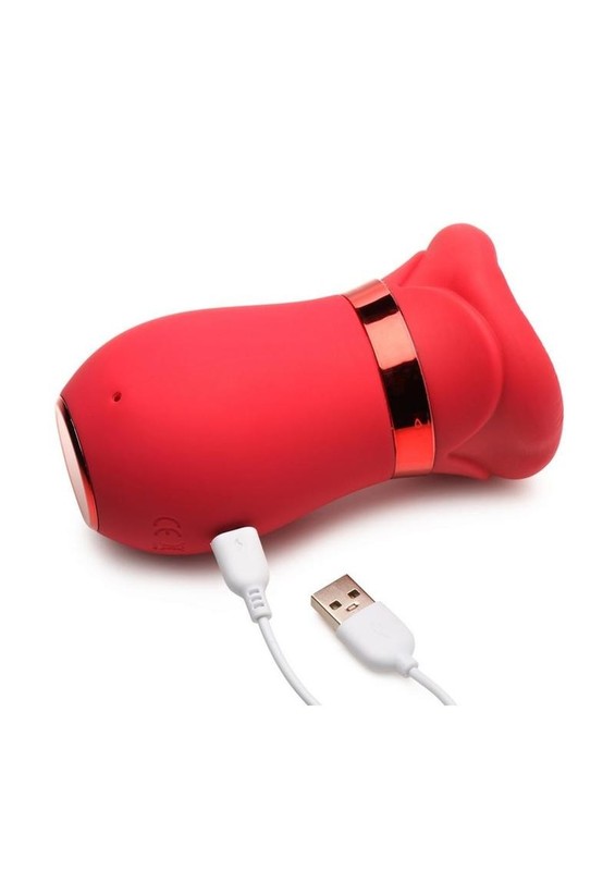 Lickgasm Kiss Me More Kissing, Sucking & Vibrating Silicone Clitoral Vibrator gallery