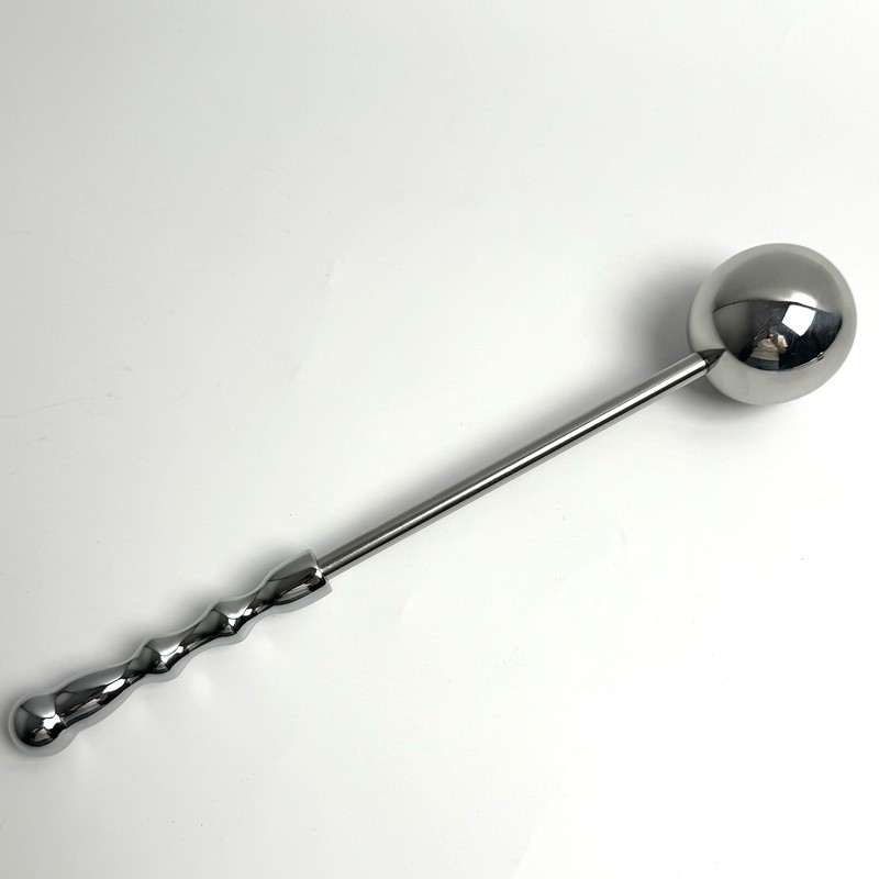 Handheld Stainless Steel Ball-Shaped Massage G Spot Wand Probe Anal Butt Plug SM gallery