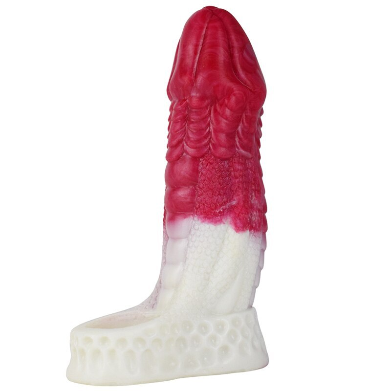 Huge Knot Hollow Penis Dildo Elastic Extended Sheath Male Enlarged Sex Toys
