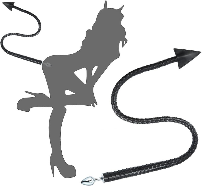 Metal Tail Anal Plug Whip Anal Sex Devil Tail Cosplay Game