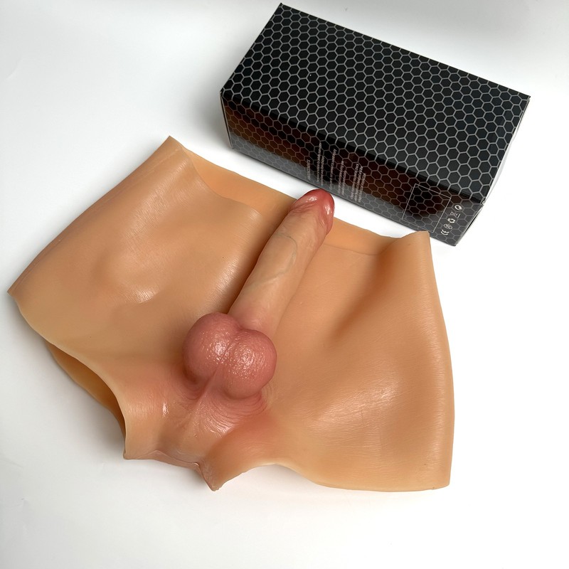 Elastic Silicone Wearable Realistic Solid Dildos Strap-On Dildo Panties Lesbian gallery