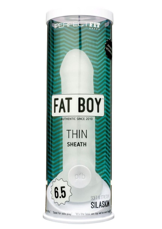 PerfectFit Brand Fat Boy Thin Girth Extender Penis Sheath Enhancer – Clear
