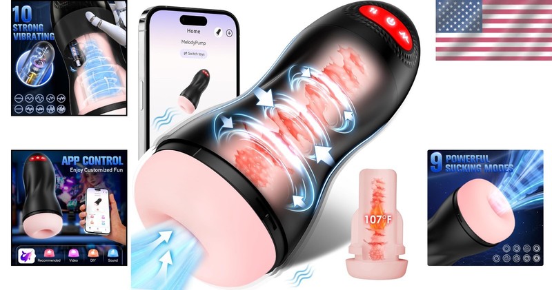 Innovative Sucking Male Stroker with 10 Vibration Levels for Intense Pleasure gallery
