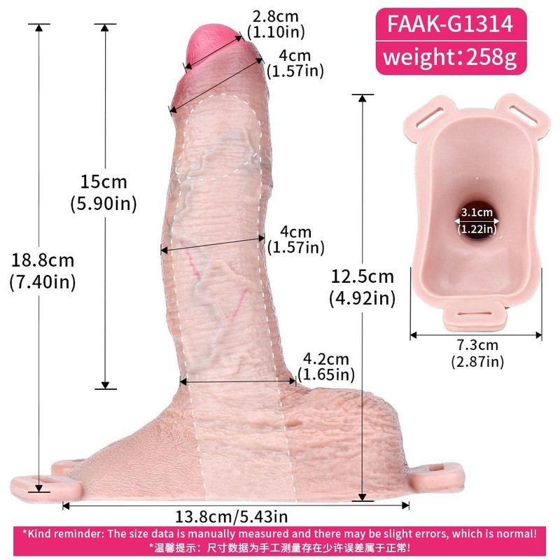 Wearable Penis Sleeve Male Enhancement Girth Extender Enlarger Sheath Sex Toy US