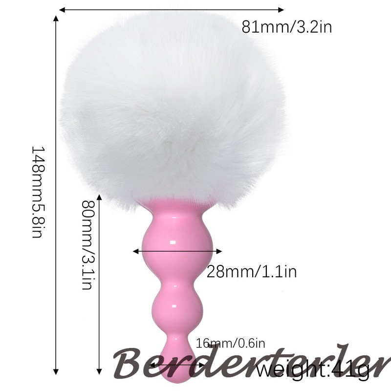 Silicone Anal Plug Plush Rabbit Tail Butt Plug Prostate Massager Tail Sex Toys gallery