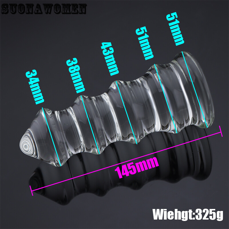 Stimulate Expanding Super Cool Smooth Glass Anal Plug Massager Dilator Sex Toys gallery
